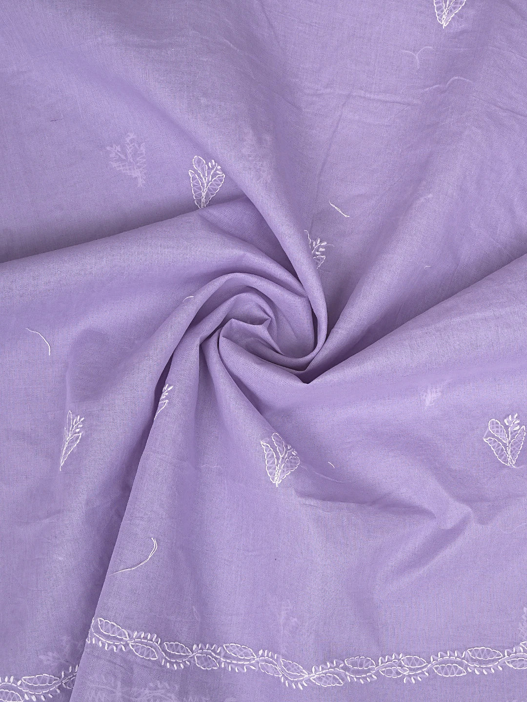 Ada Hand Embroidered Lavender Cotton Lucknowi Chikankari Unstitched Suit Piece 01A882335