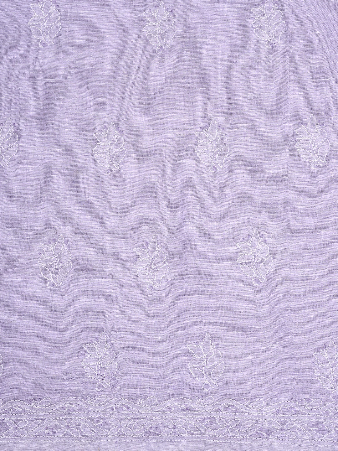 Ada Hand Embroidered Lavender Linen Lucknowi Chikankari Unstitched Suit Piece 01A885305