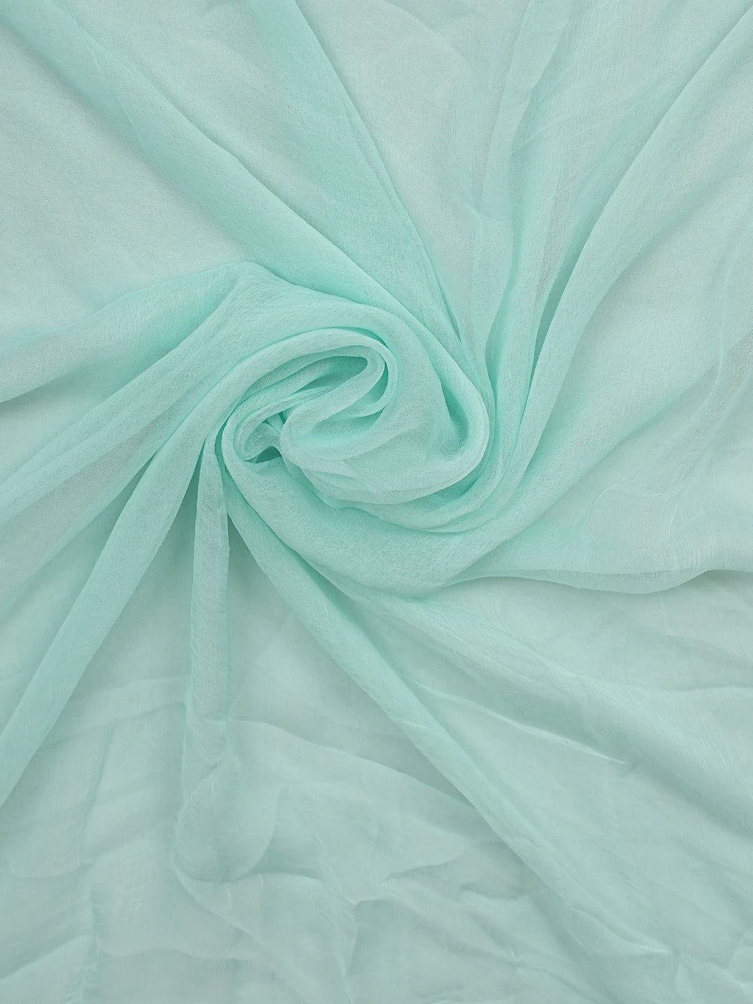 Ada Hand Embroidered Sea Green Cotton Lucknowi Chikankari Unstitched Suit Piece 01A879346