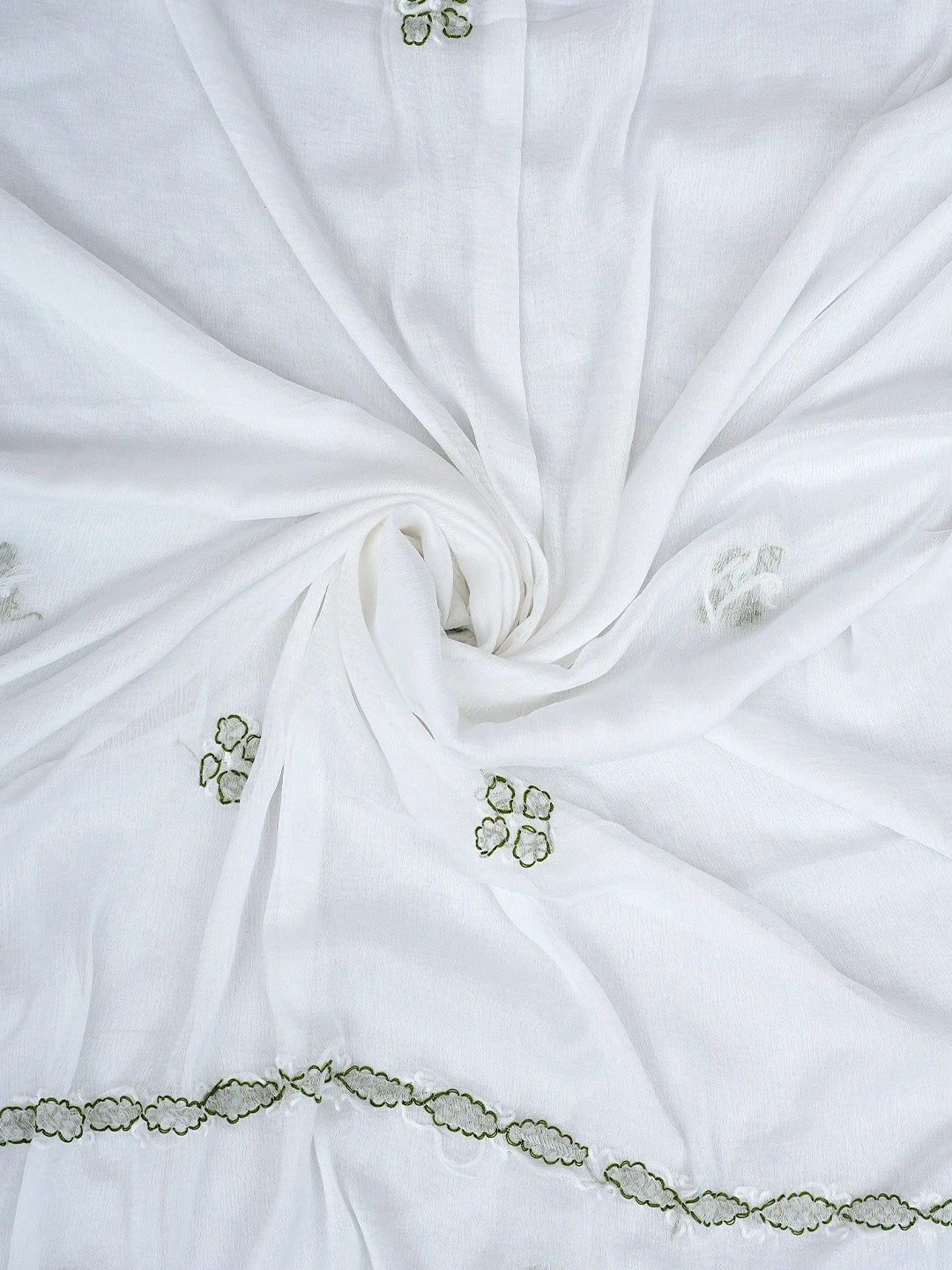 Ada Hand Embroidered Yellow Cotton Lucknowi Chikankari Unstitched Suit Piece 01A882754