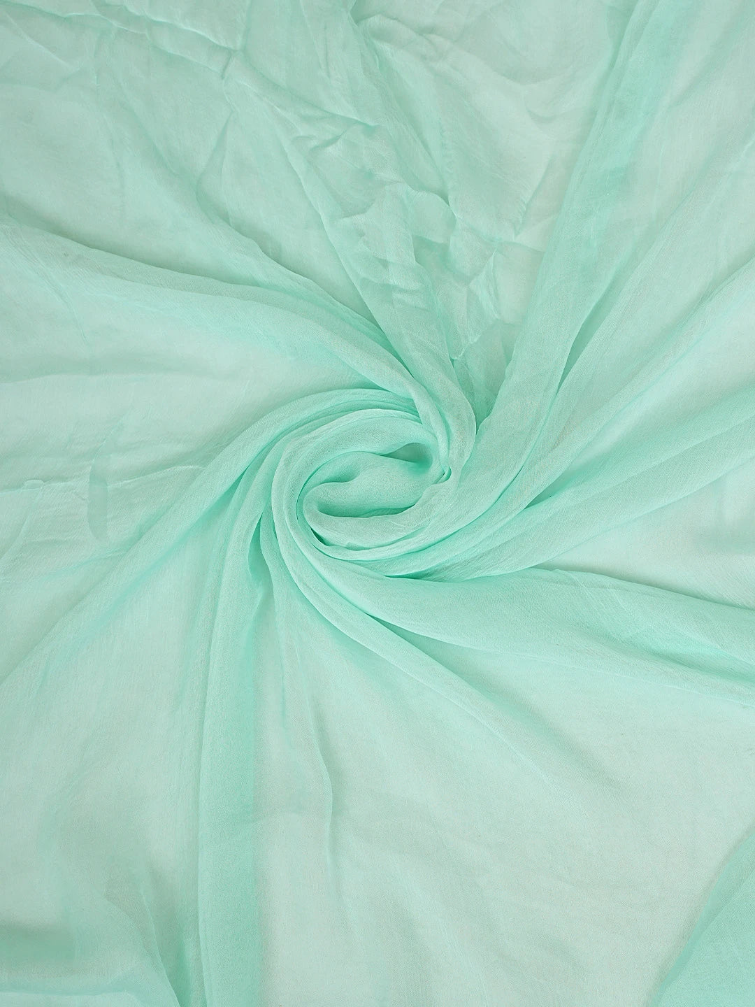 Ada Hand Embroidered Sea Green Cotton Lucknowi Chikankari Unstitched Suit Piece 01A879653