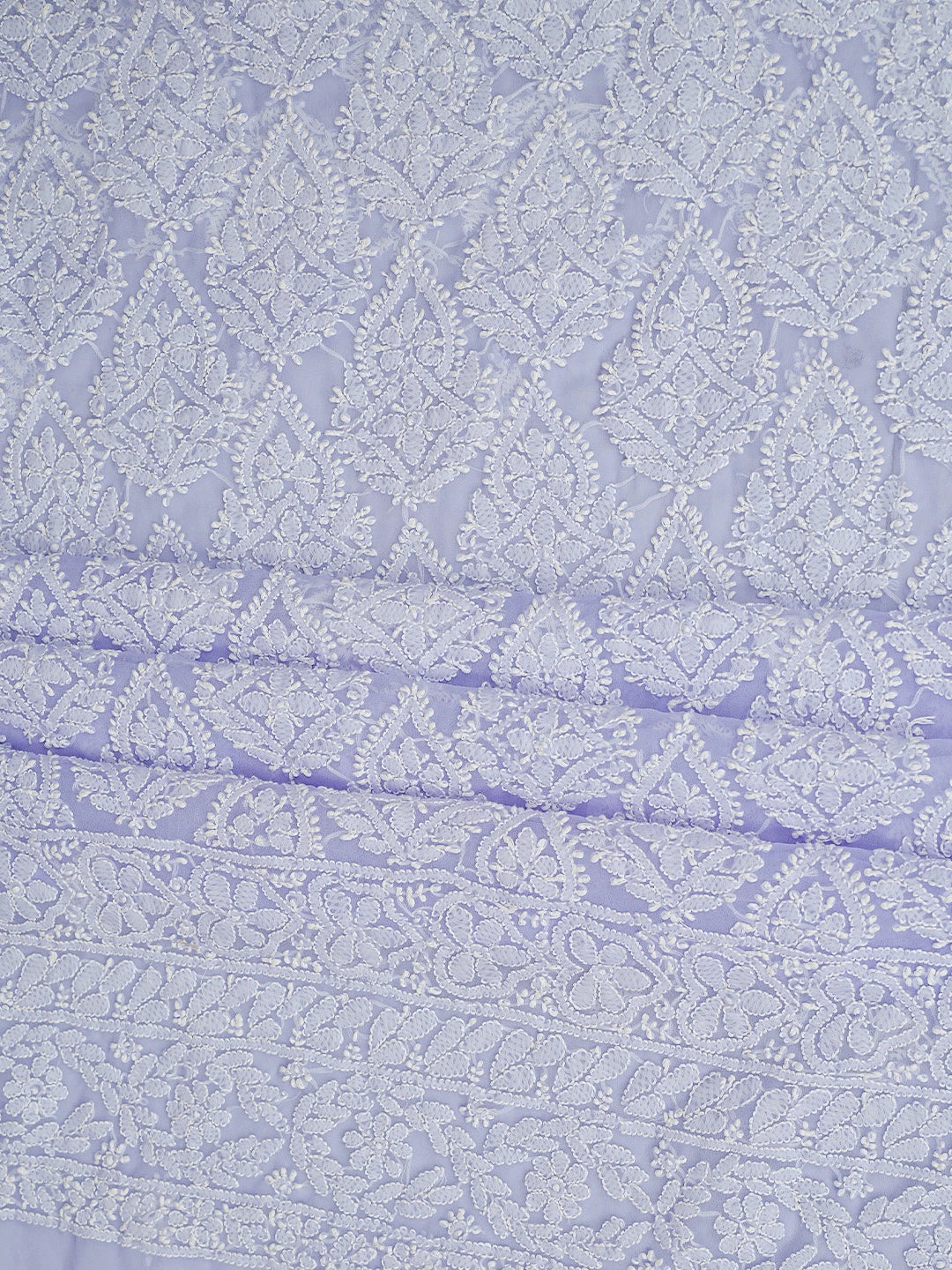 Ada Hand Embroidered Mauve Georgette Lucknowi Chikankari Unstitched Suit Piece 01A835642