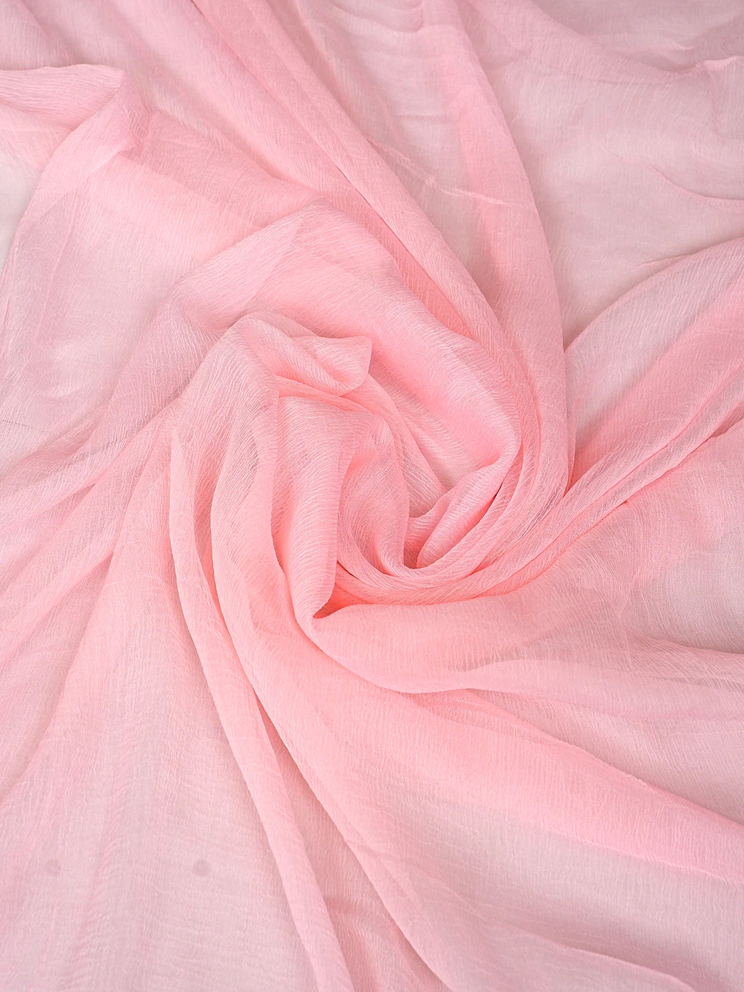 Ada Hand Embroidered Pink Cotton Lucknowi Chikankari Unstitched Suit Piece  with Chiffon Dupatta 01A879922