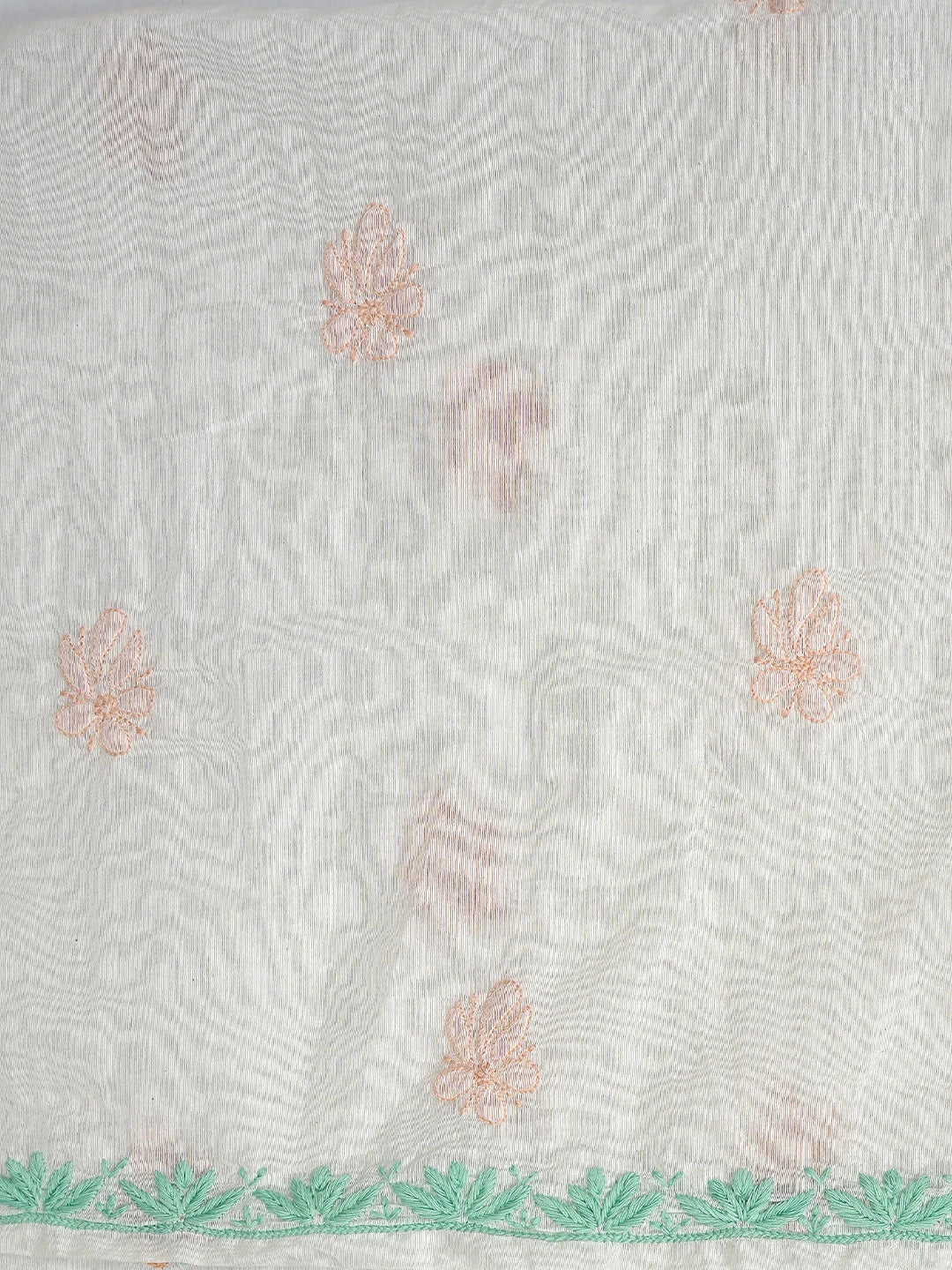 Ada Hand Embroidered Beige Chanderi Lucknowi Chikankari Kurta Dupatta Set 01A897642