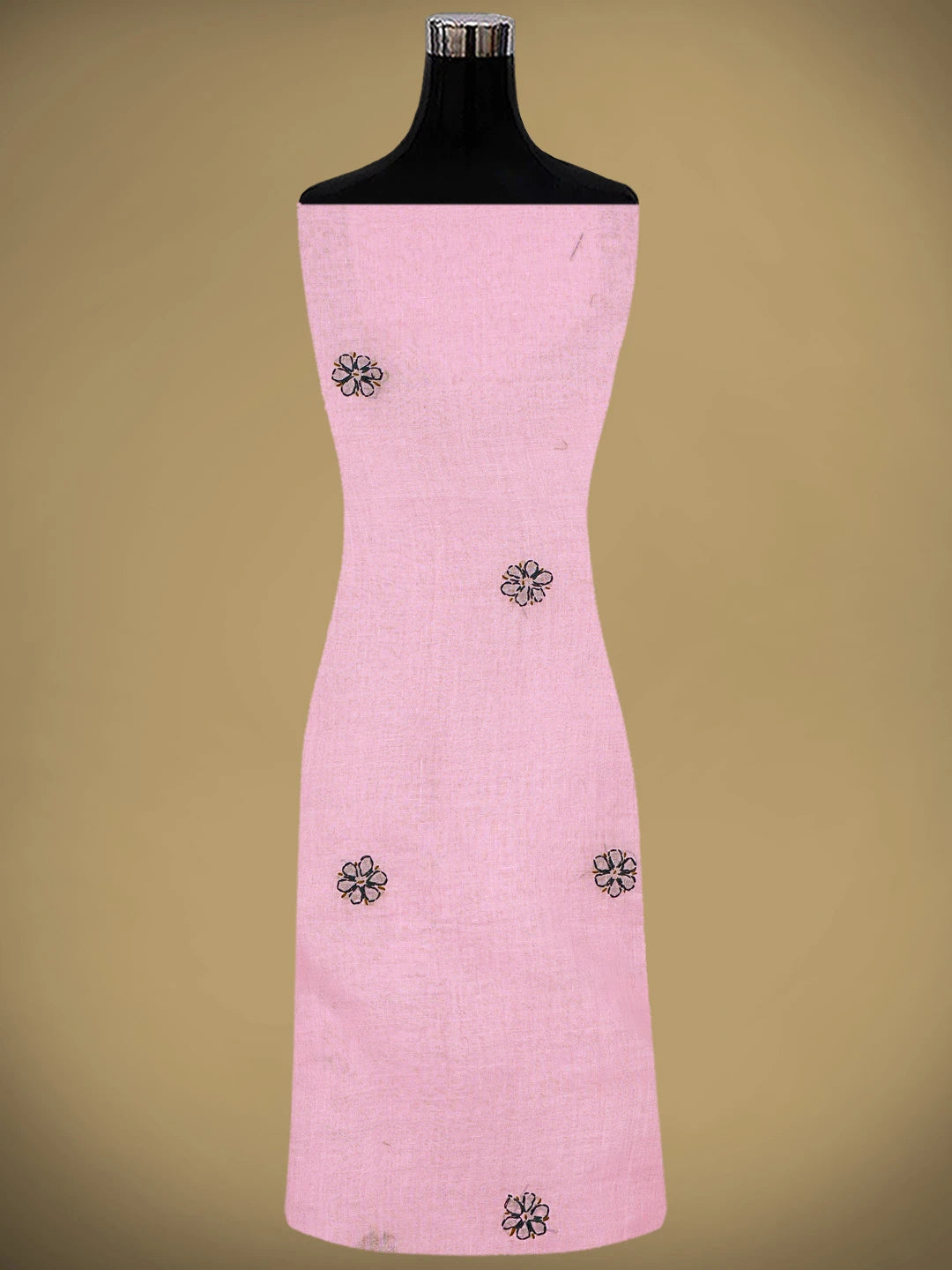 Ada Hand Embroidered Pink Cotton Lucknowi Chikankari Unstitched Suit Piece 01A893879