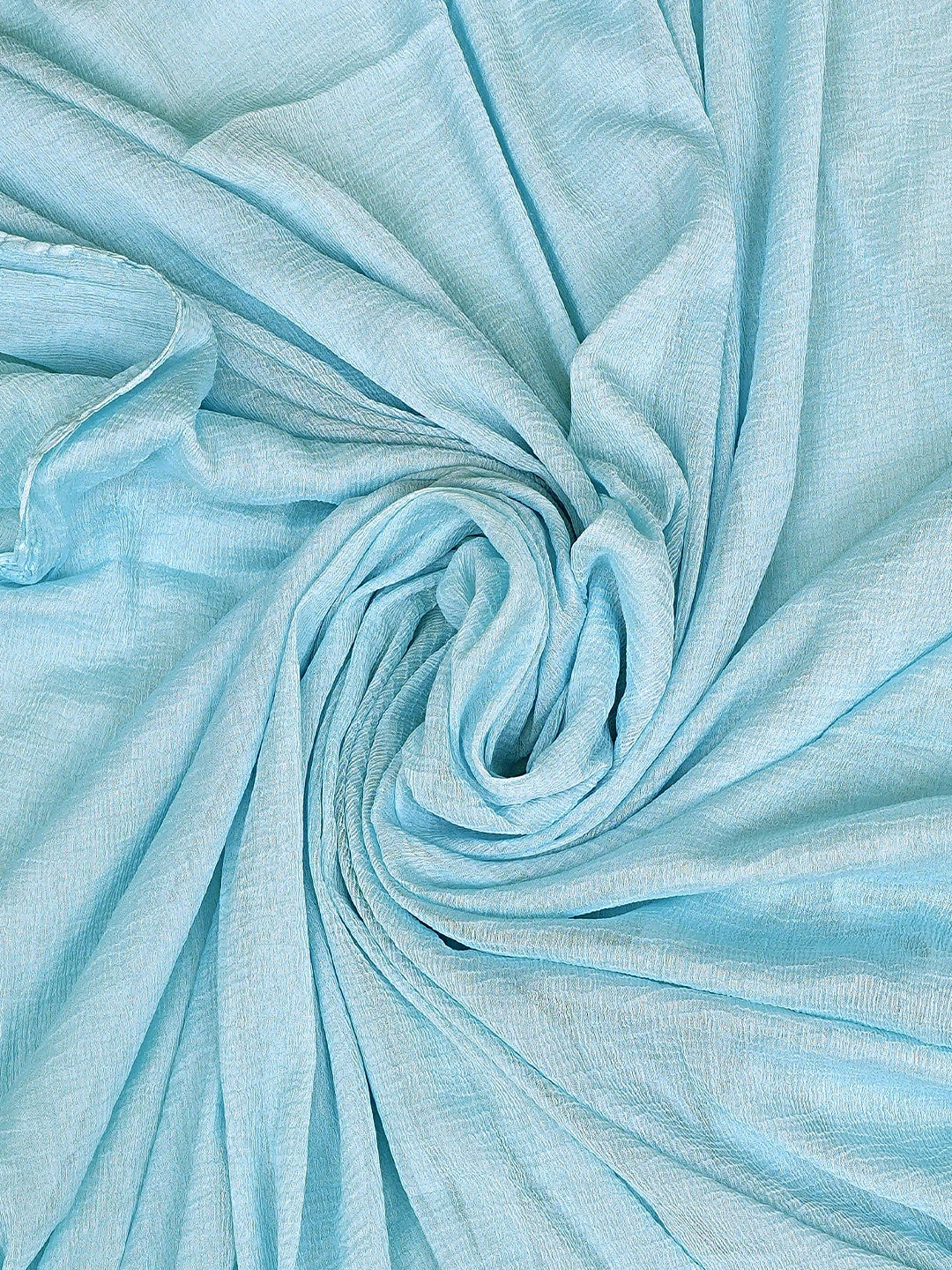 Ada Hand Embroidered Sky Blue Cotton Lucknowi Chikankari Unstitched Suit Piece with Chiffon Dupatta 01A868001