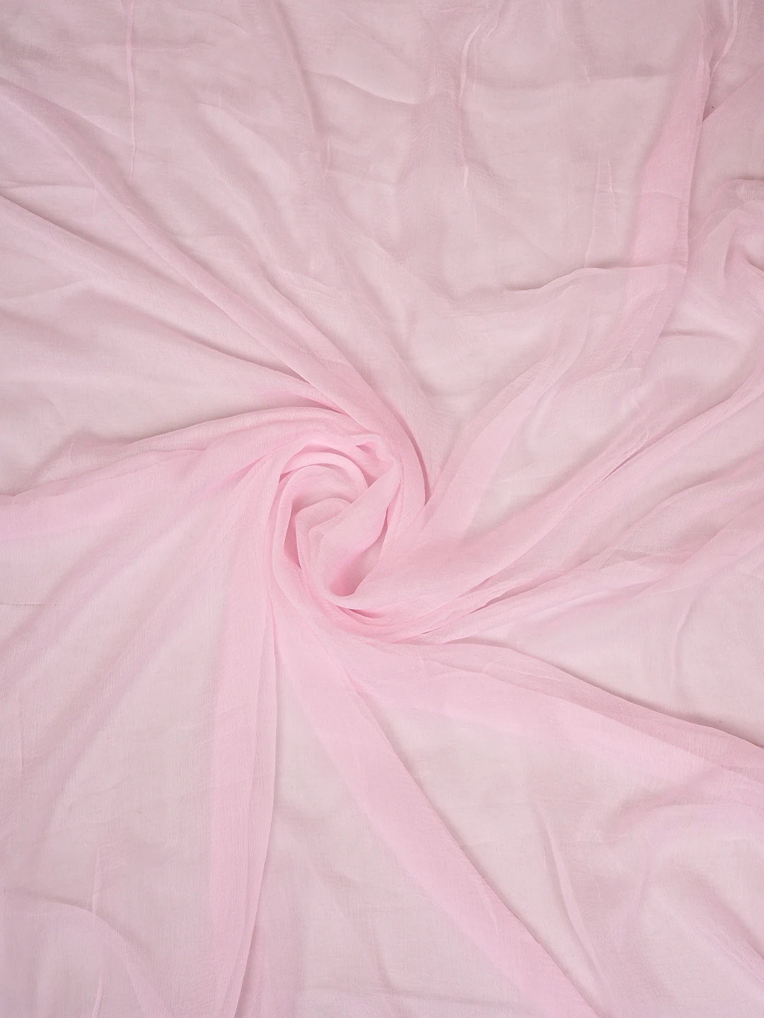 Ada Hand Embroidered Pink Cotton Lucknowi Chikankari Unstitched Suit Piece with Chiffon Dupatta 01A879471