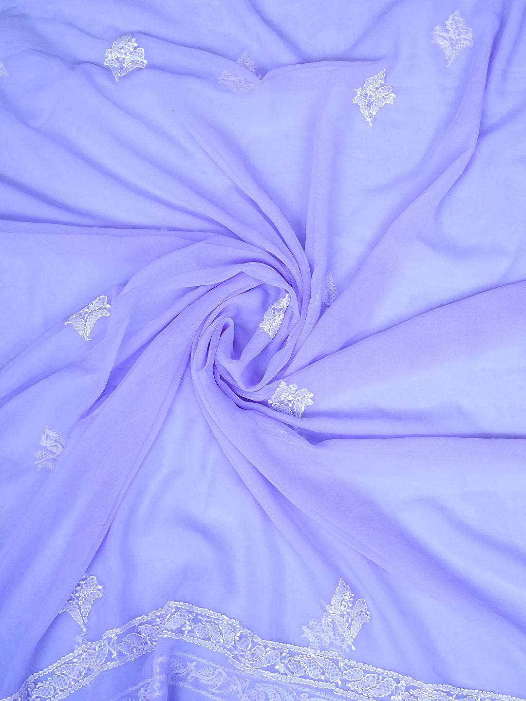Ada Hand Embroidered Mauve Georgette Lucknowi Chikankari Unstitched Suit Piece 01A905925