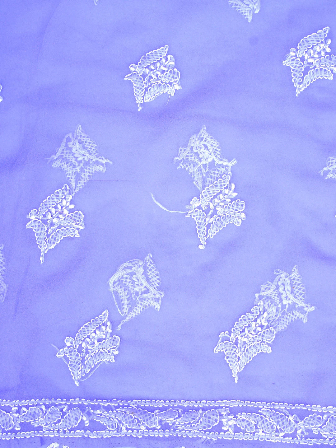 Ada Hand Embroidered Mauve Georgette Lucknowi Chikankari Unstitched Suit Piece 01A905925