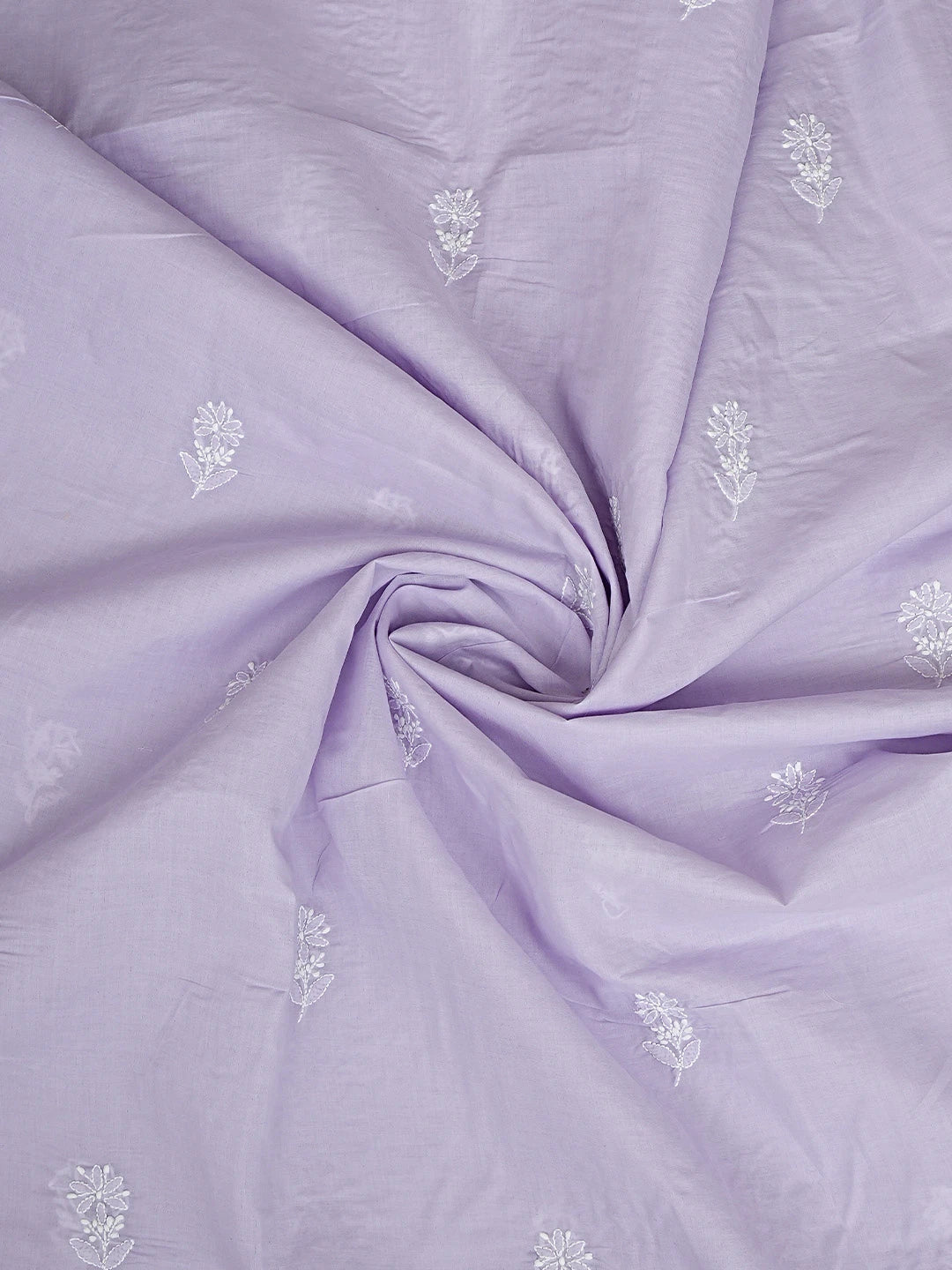 Ada Hand Embroidered Lavender Cotton Lucknowi Chikankari Unstitched Suit Piece 01A914830