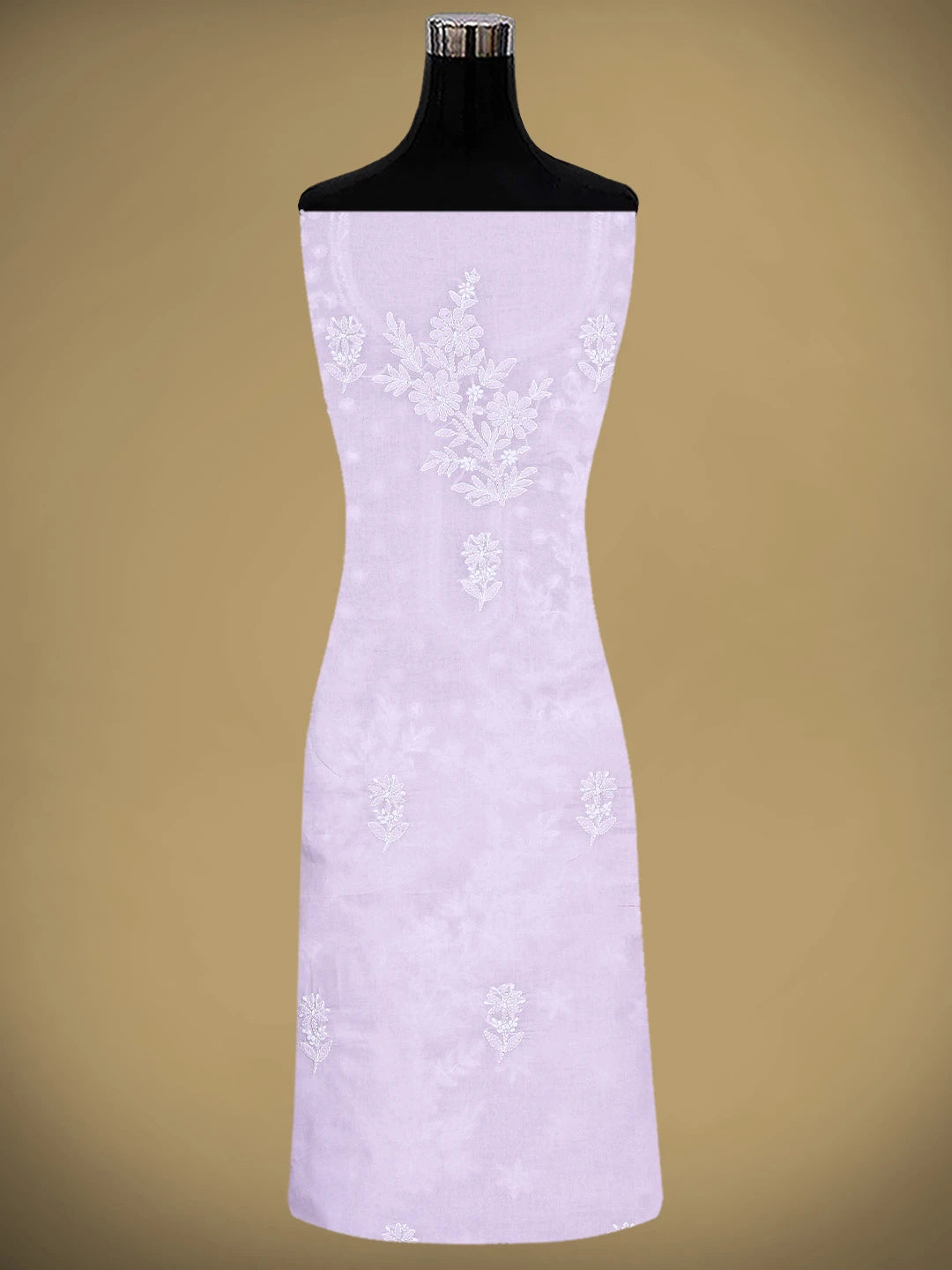 Ada Hand Embroidered Lavender Cotton Lucknowi Chikankari Unstitched Suit Piece 01A914830