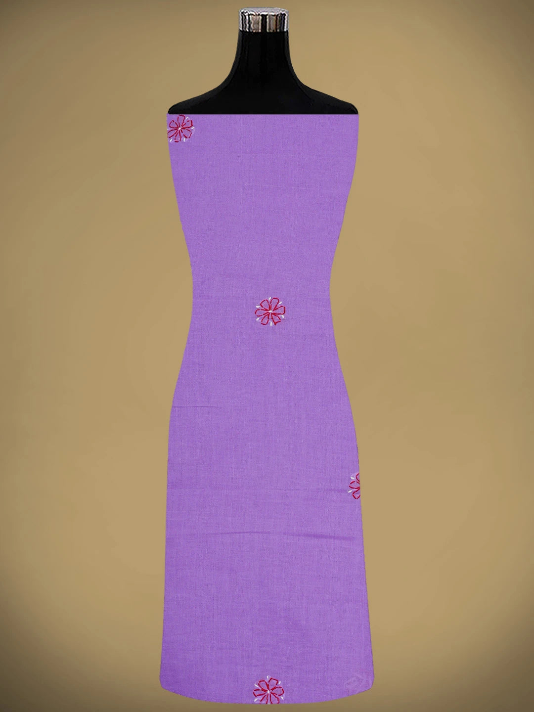 Ada Hand Embroidered Lavender Cotton Lucknowi Chikankari Unstitched Suit Piece 01A916012
