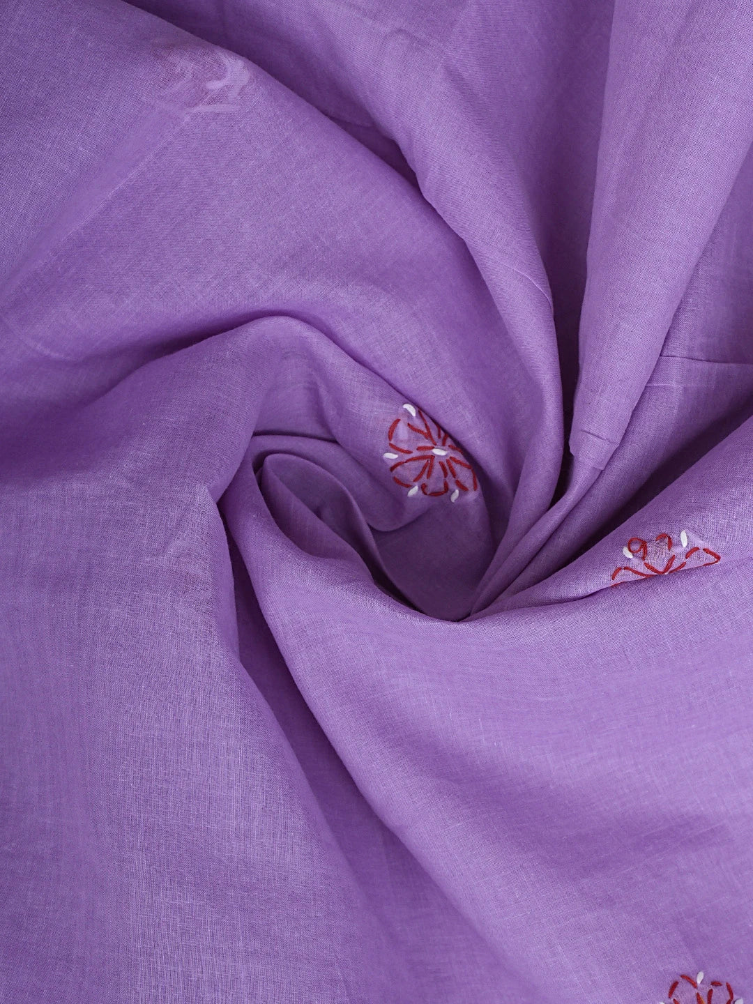 Ada Hand Embroidered Lavender Cotton Lucknowi Chikankari Unstitched Suit Piece 01A916012