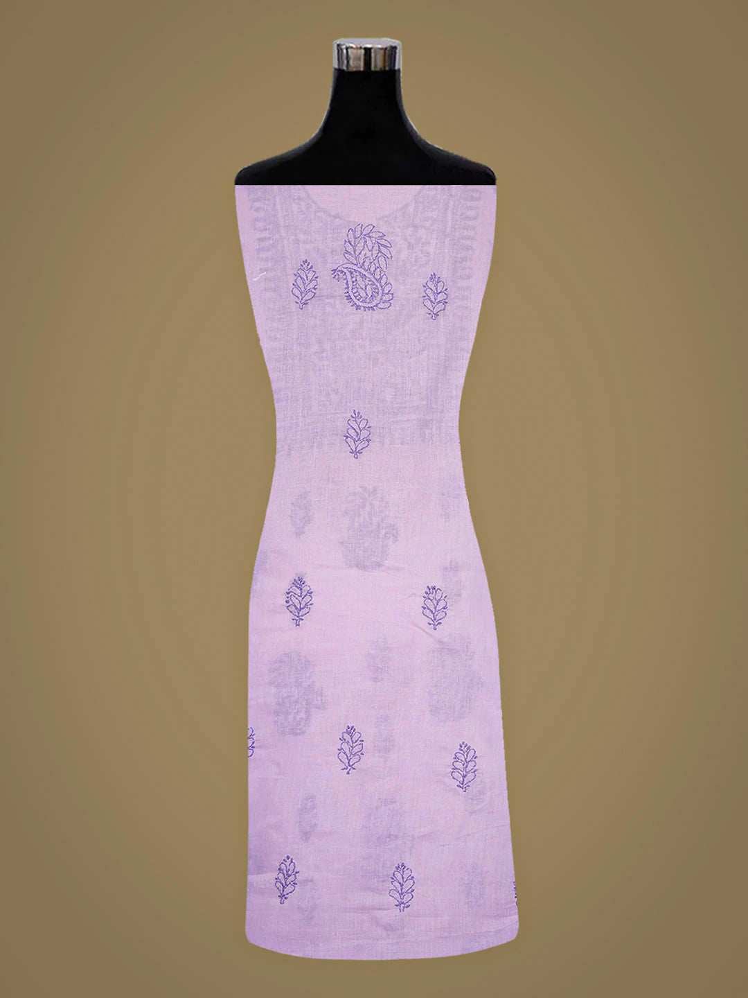 Ada Hand Embroidered Lavender Cotton Lucknowi Chikankari Unstitched Kurta 01A916464