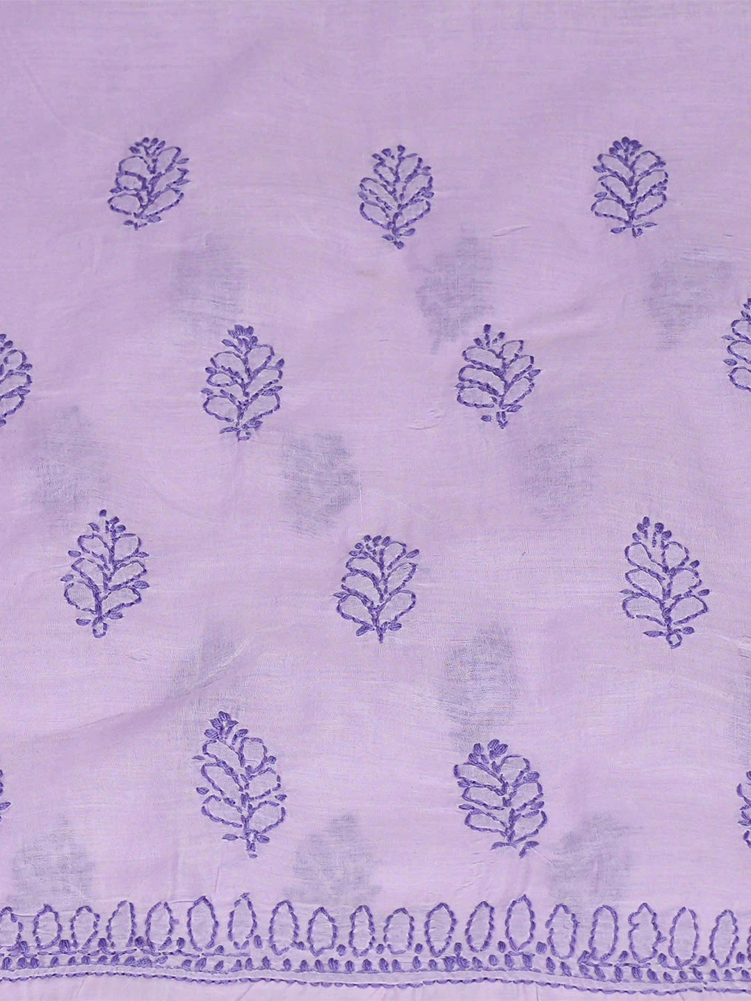 Ada Hand Embroidered Lavender Cotton Lucknowi Chikankari Unstitched Kurta 01A916464