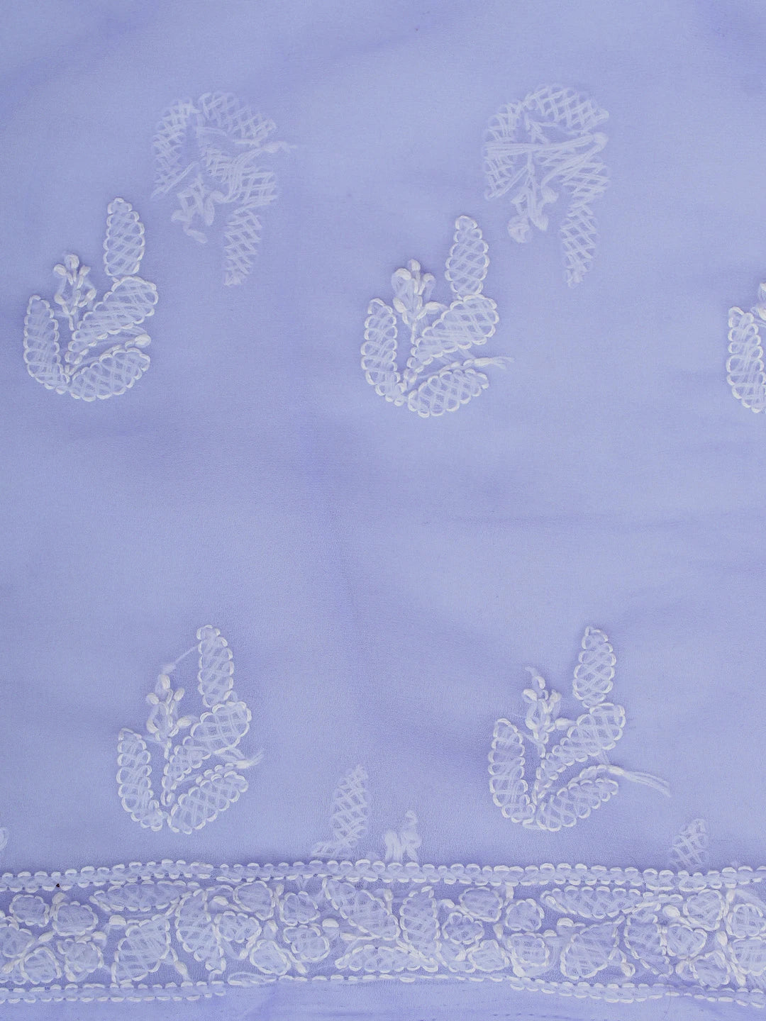 Ada Hand Embroidered Mauve Georgette Lucknowi Chikankari Unstitched Suit Piece 01A915230