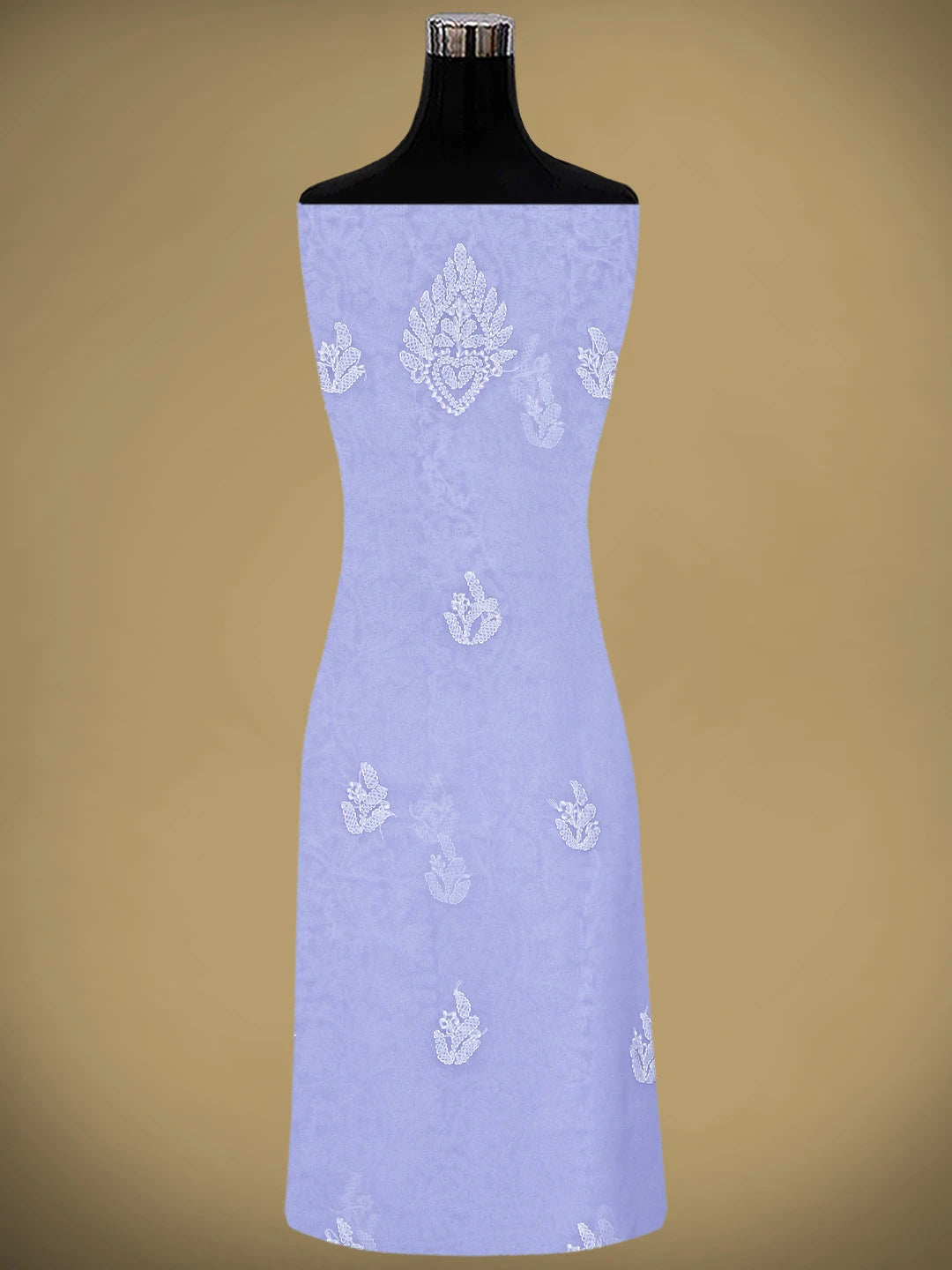 Ada Hand Embroidered Mauve Georgette Lucknowi Chikankari Unstitched Suit Piece 01A915230