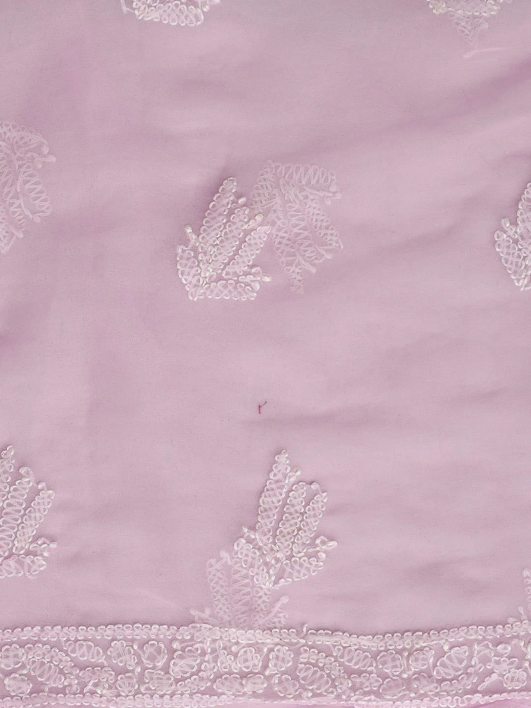 Ada Hand Embroidered Pink Georgette Lucknowi Chikankari Unstitched Suit Piece 01A915233