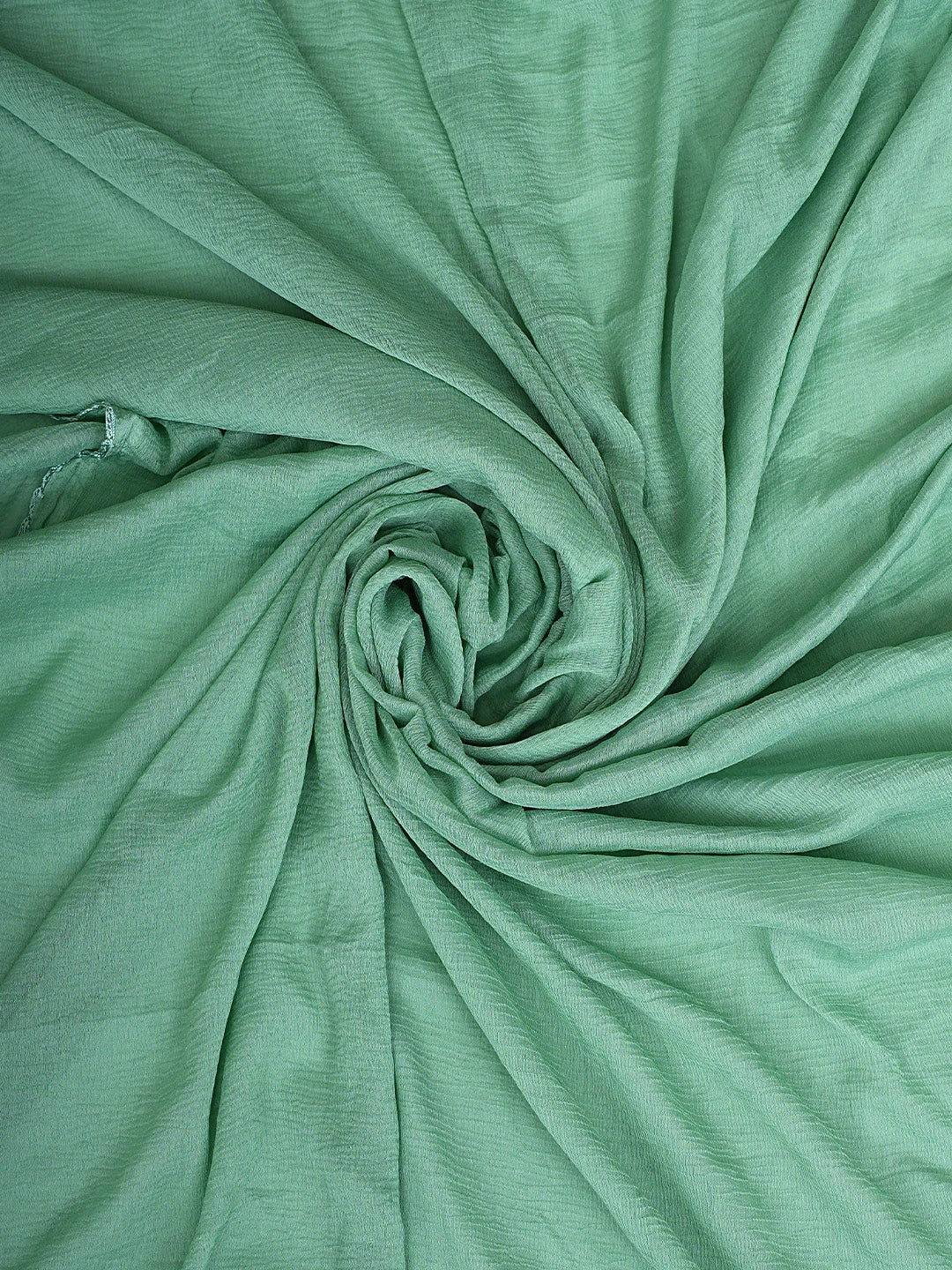 Ada Hand Embroidered Green Cotton Lucknowi Chikankari Unstitched Suit Piece With Chiffon Dupatta 01A919466
