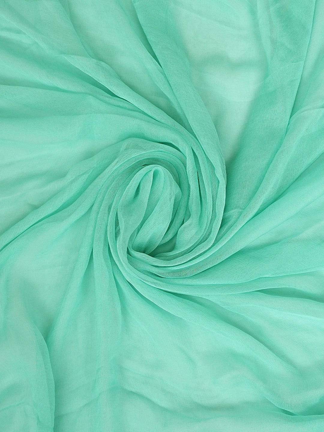 Ada Hand Embroidered Sea Green Silk Lucknowi Chikankari Unstitched Suit Piece 01A908068