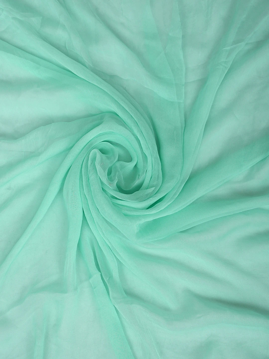 Ada Hand Embroidered Sea Green Cotton Lucknowi Chikankari Unstitched Suit Piece 01A900224