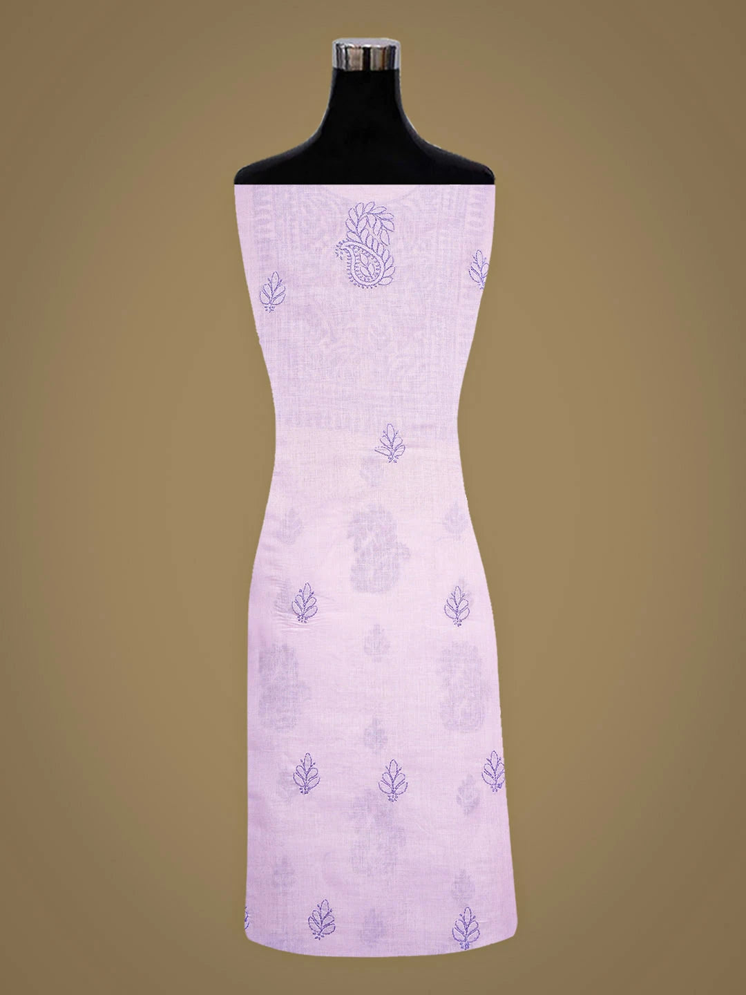 Ada Hand Embroidered Light Lavender Cotton Lucknowi Chikankari Unstitched Kurta 01A916468