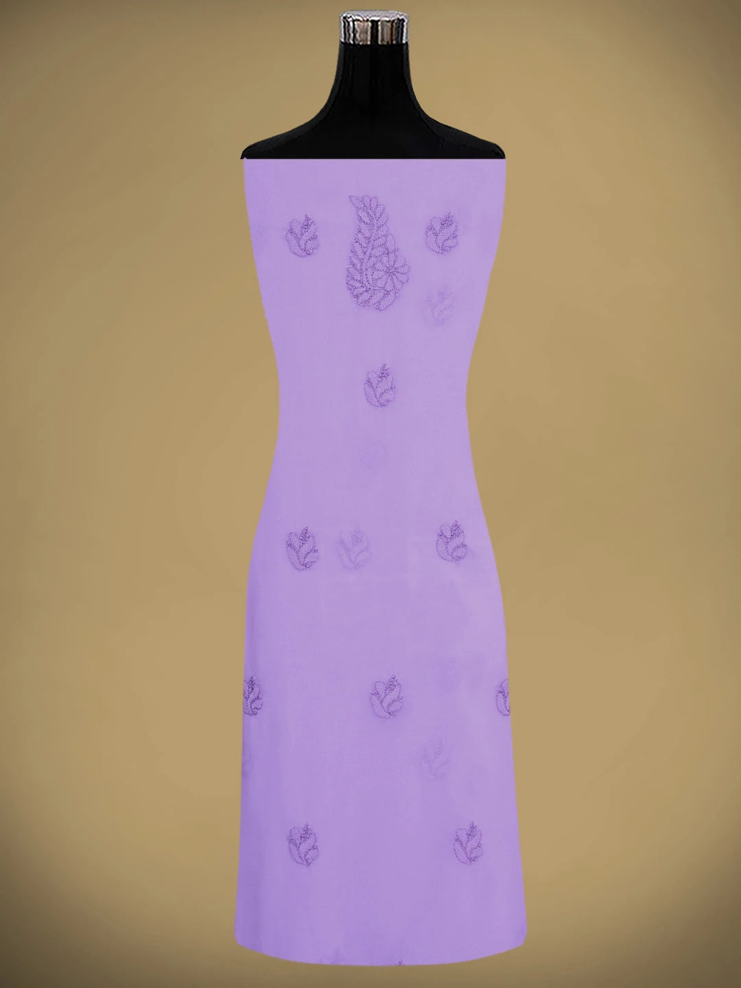 Ada Hand Embroidered Mauve Georgette Lucknowi Chikankari Unstitched Suit Piece 01A891080