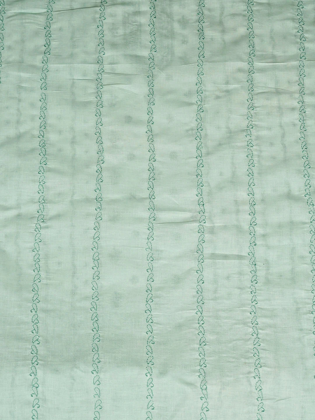Ada Hand Embroidered Sea Green Cotton Lucknowi Chikankari Unstitched Men's Kurta 01A919634
