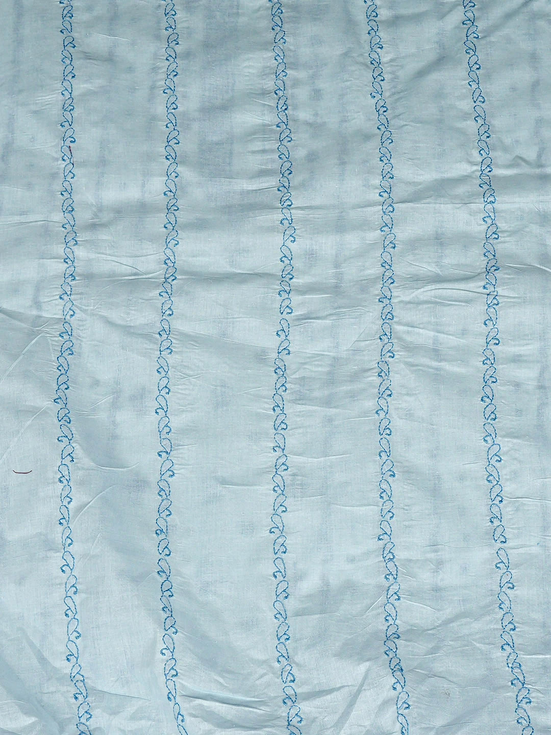 Ada Hand Embroidered Baby Blue Cotton Lucknowi Chikankari Unstitched Men's Kurta 01A919639