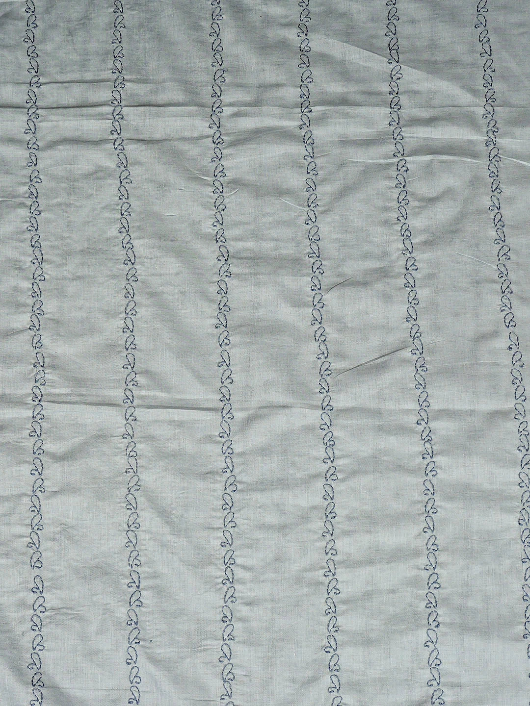 Ada Hand Embroidered Grey Cotton Lucknowi Chikankari Unstitched Men's Kurta 01A919642