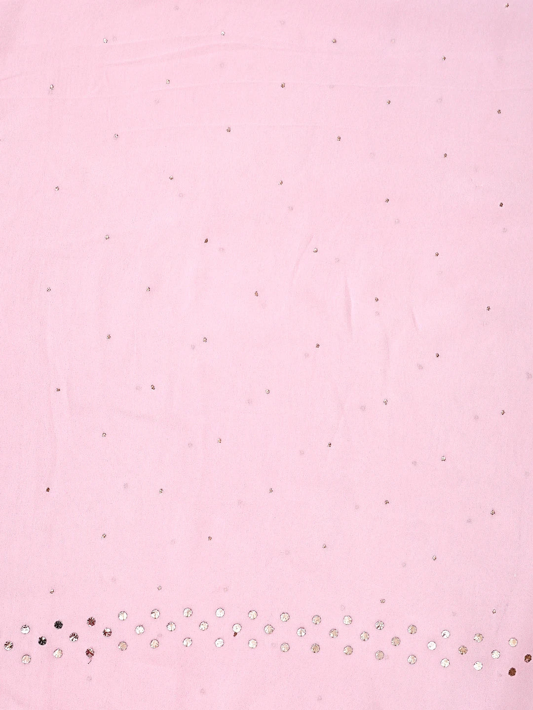 Ada Hand Embroidered Baby Pink  Viscose Georgette Lucknowi Chikankari Unstitched Kurta Dupatta Set With Muqaish/Mukaish Work 01A911279