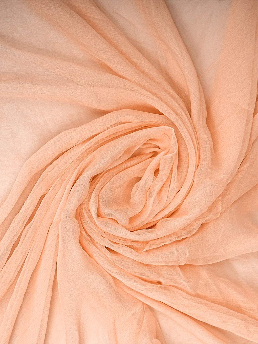 Ada Hand Embroidered Light Salmon Peach Cotton Lucknowi Chikankari Unstitched Suit Piece 01A905078