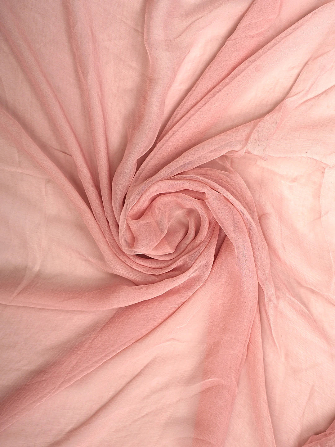 Ada Hand Embroidered Peachy Pink Chanderi Silk Lucknowi Chikankari Unstitched Suit Piece 01A935620