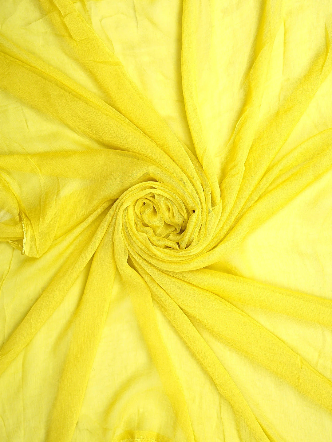 Ada Hand Embroidered Lemon Lime Chanderi Lucknowi Chikankari Unstitched Suit Piece 01A932517