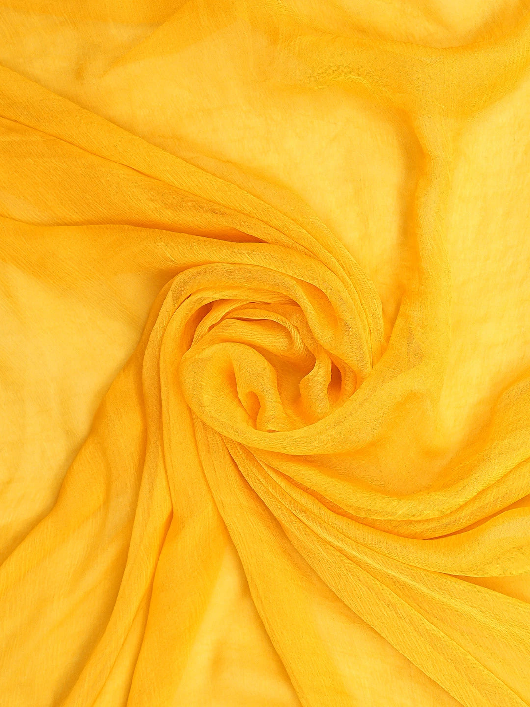 Ada Hand Embroidered Yellow Chanderi Lucknowi Chikankari Unstitched Suit Piece 01A593547