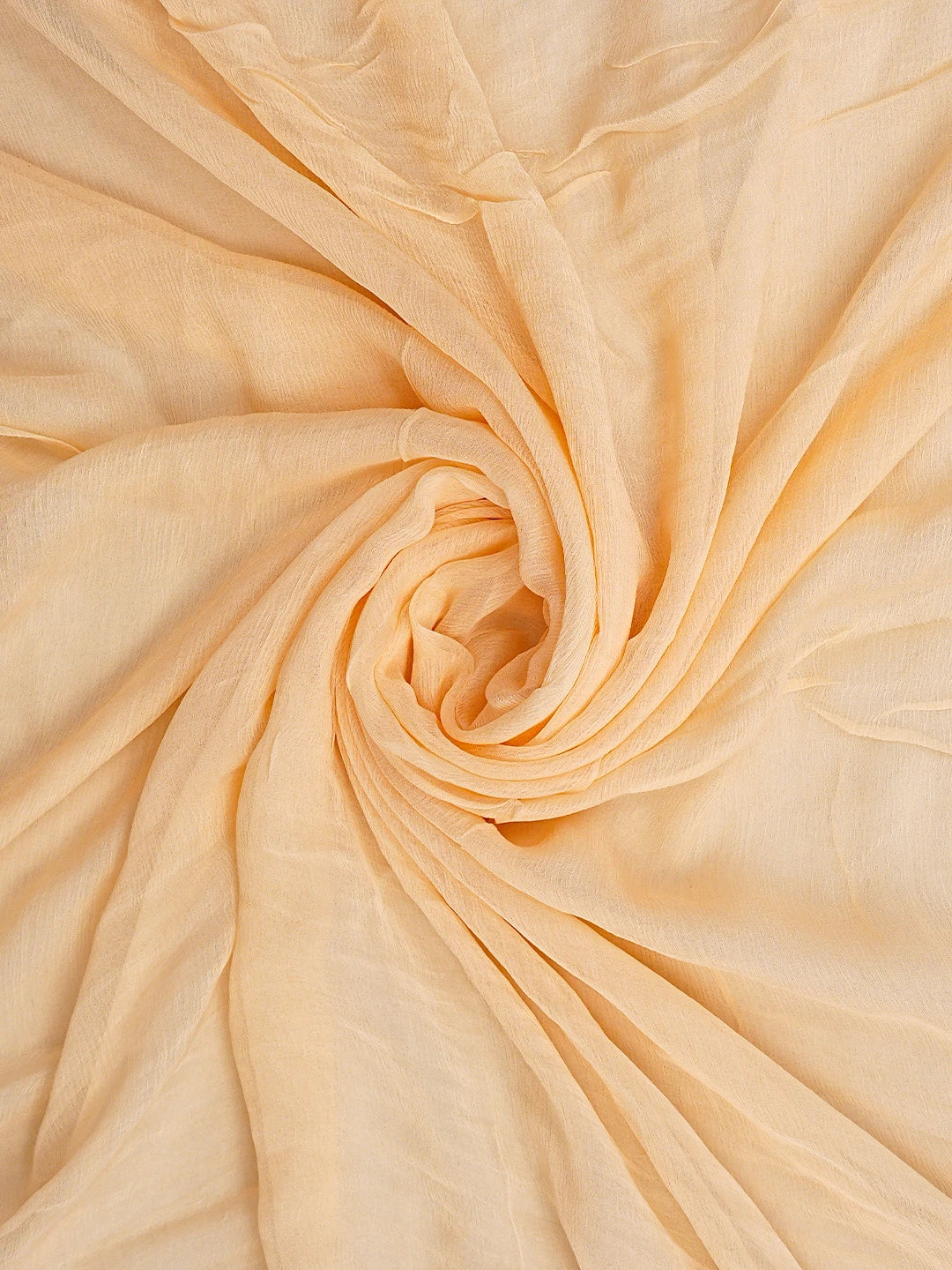 Ada Hand Embroidered Blushing Apricot Peach Cotton Lucknowi Chikankari Unstitched Suit Piece 01A409473