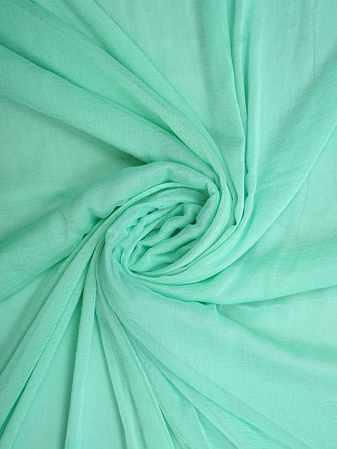 Ada Hand Embroidered Seafoam Green Cotton Lucknowi Chikankari Unstitched Suit Piece 01A592267