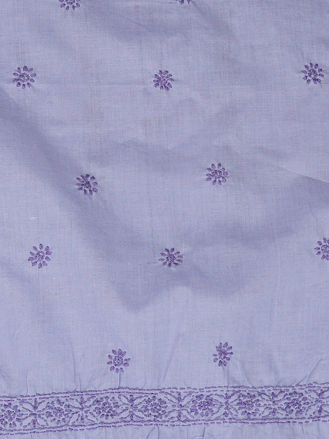 Ada Hand Embroidered Mauve Cotton Lucknowi Chikankari Unstitched Men's Kurta 01A939790