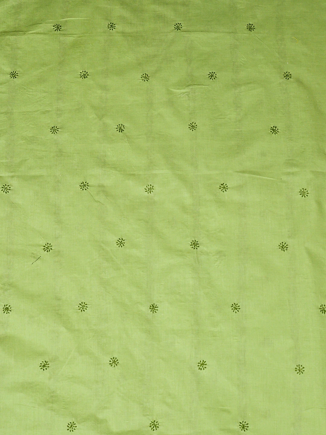 Ada Hand Embroidered Green Cotton Lucknowi Chikankari Unstitched Men's Kurta 01A939805