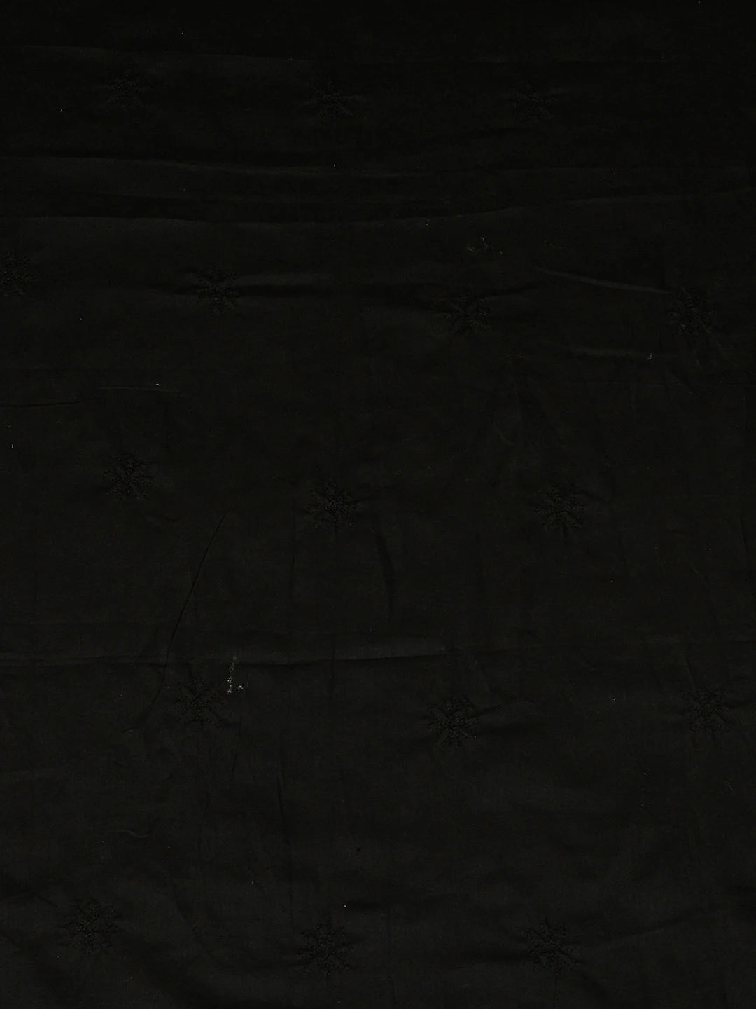 Ada Hand Embroidered Black Cotton Lucknowi Chikankari Unstitched Men's Kurta 01A943349