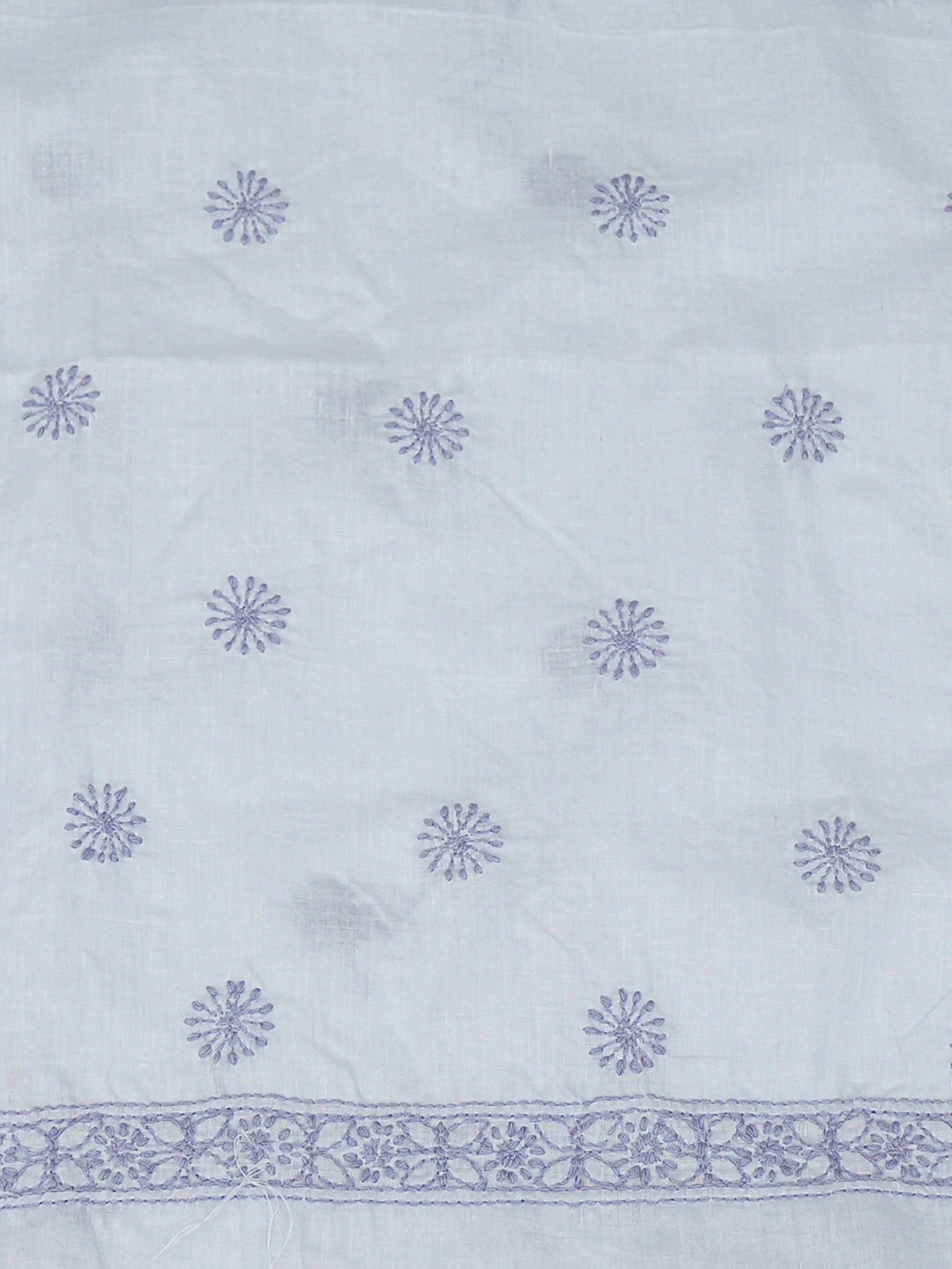 Ada Hand Embroidered Light Mauve Cotton Lucknowi Chikankari Unstitched Men's Kurta 01A939740