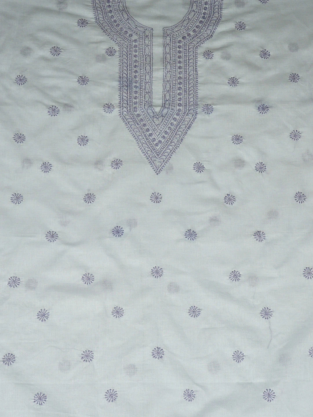 Ada Hand Embroidered Light Mauve Cotton Lucknowi Chikankari Unstitched Men's Kurta 01A939740