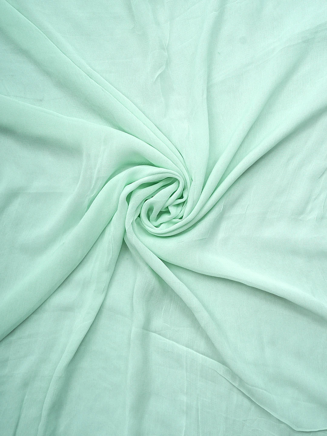 Ada Hand Embroidered Celadon Green Cotton Lucknowi Chikankari Unstitched Suit Piece 01A773770