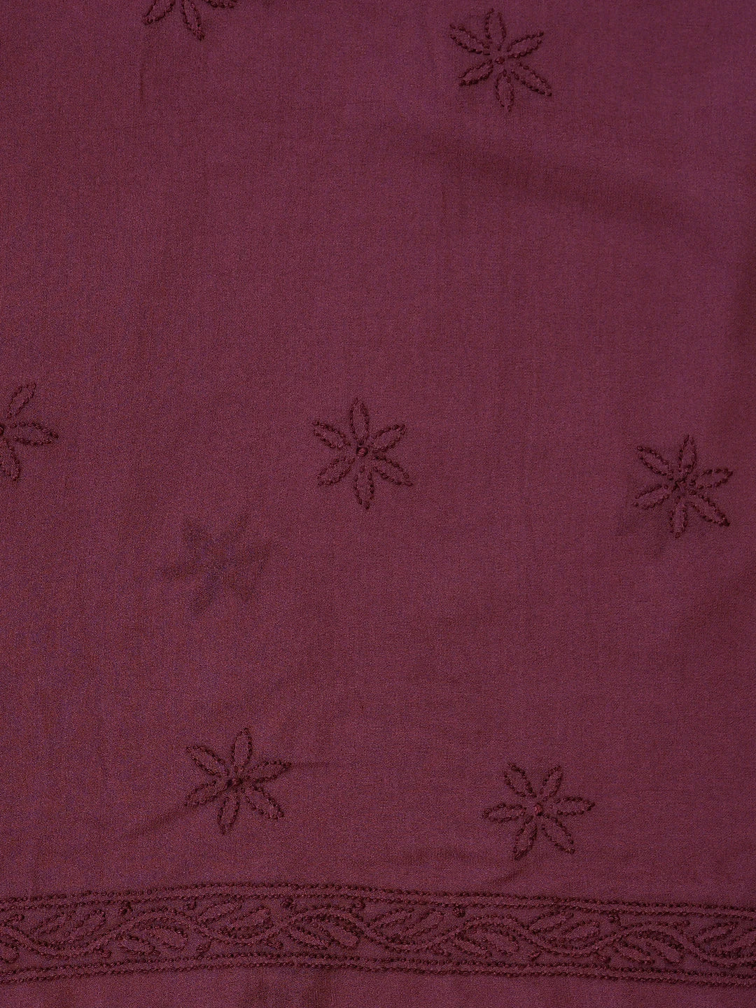 Ada Hand Embroidered Vintage Berry Pink Viscose Georgette Lucknowi Chikankari Unstitched Kurta Dupatta Set 01A813625