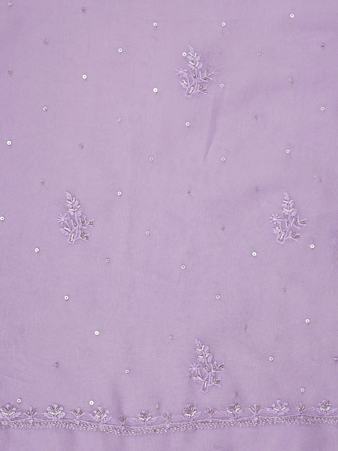Ada Hand Embroidered Mauve Viscose Georgette Lucknowi Chikankari Unstitched Kurta Dupatta Set With Cutdana Work 01A810410