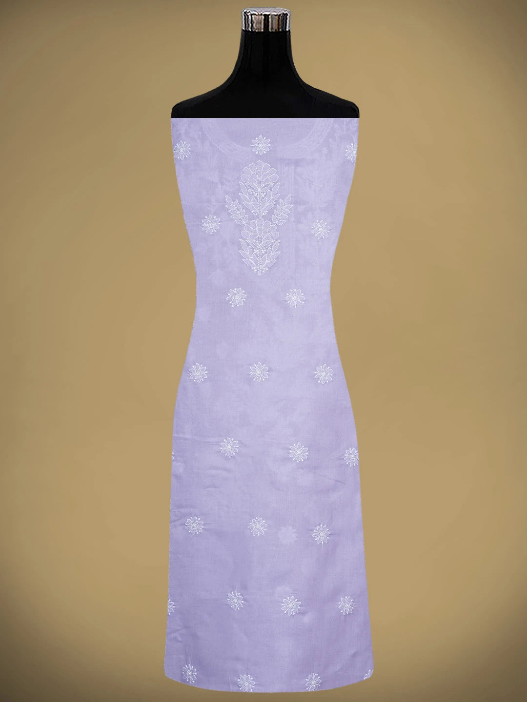 Ada Hand Embroidered Mauve Cotton Lucknowi Chikankari Unstitched Suit Piece 01A954458