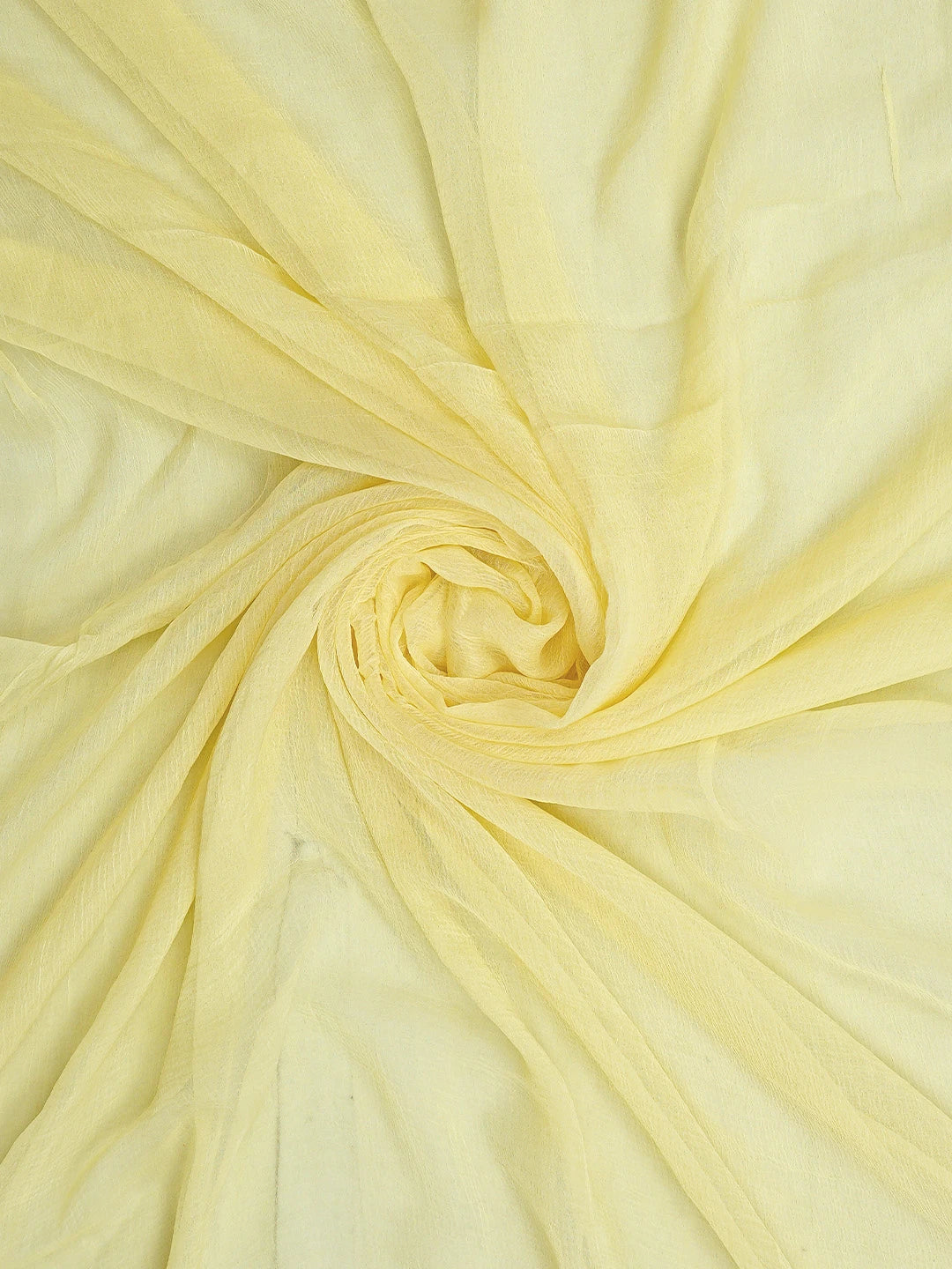 Ada Hand Embroidered Yellow Cotton Lucknowi Chikankari Unstitched Suit Piece 01A782872