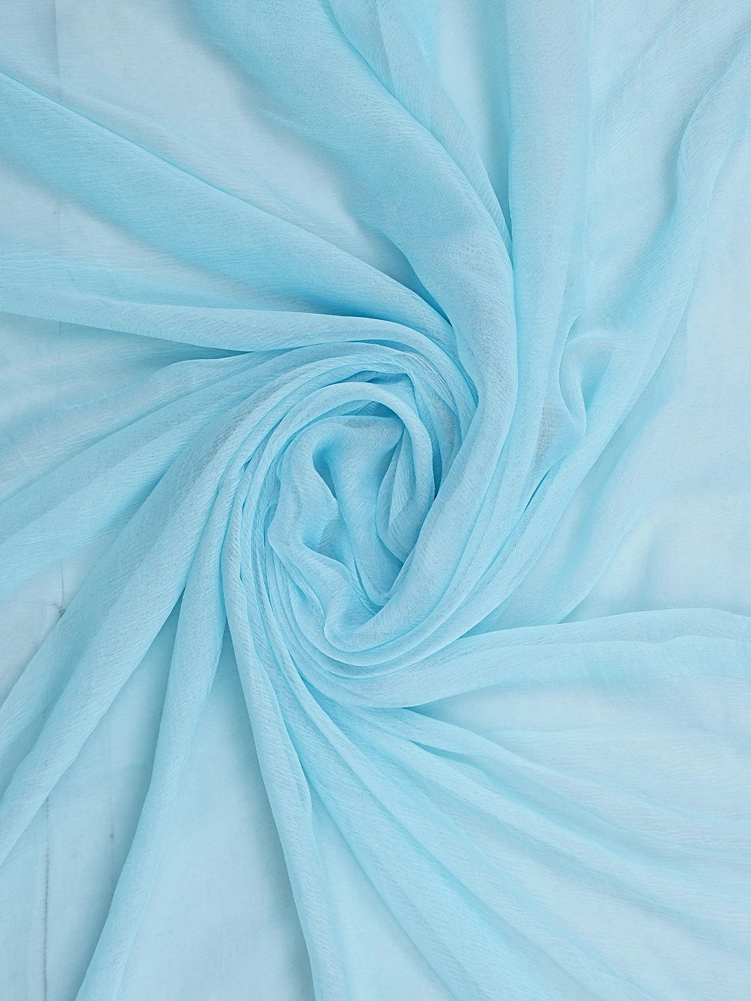 Ada Hand Embroidered Sky Blue Cotton Lucknowi Chikankari Unstitched Suit Piece 01A954461