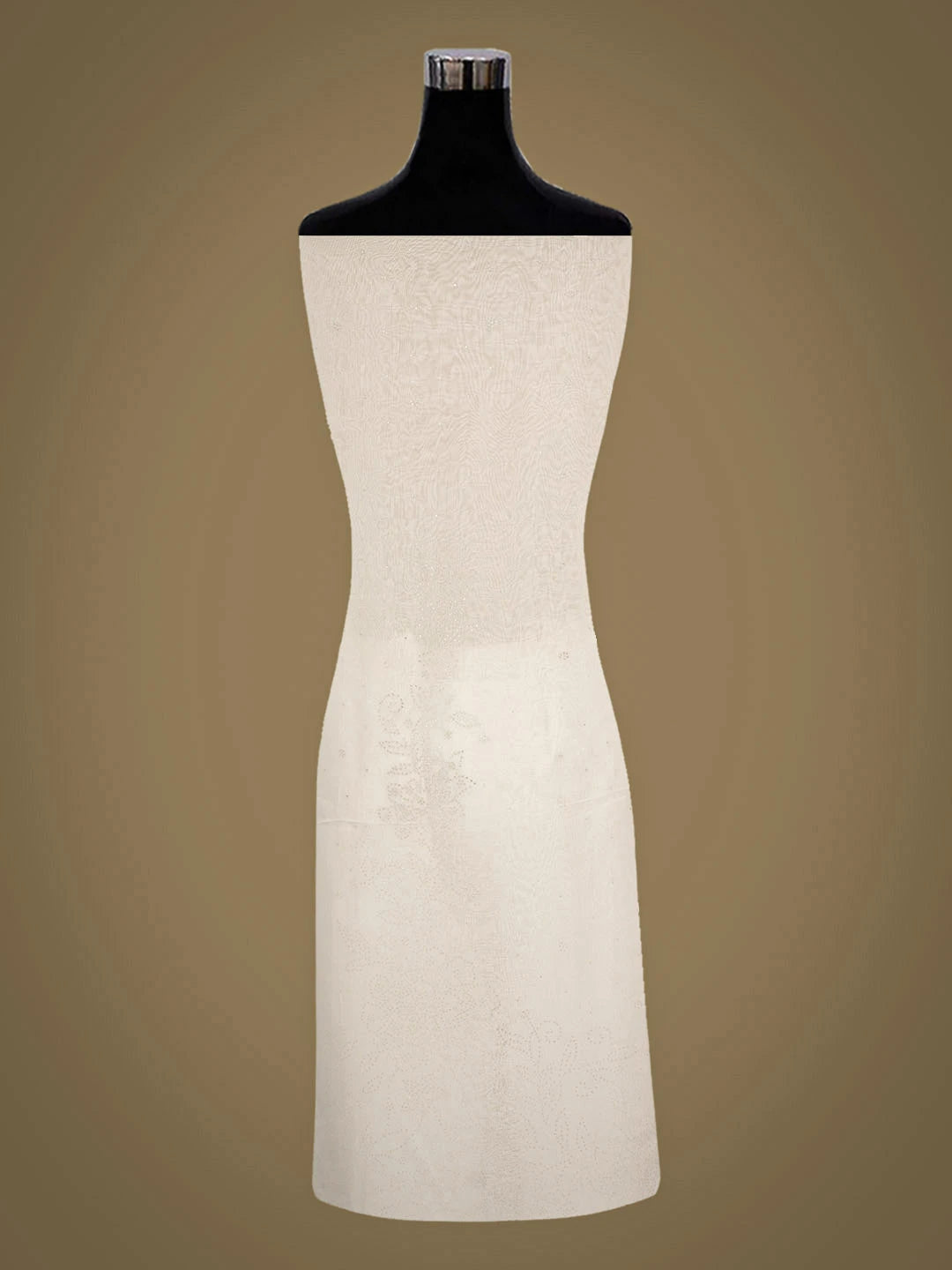 Ada Hand Embroidered White Organza Unstitched Kurta With Muqaish/Mukaish Work 01A202900