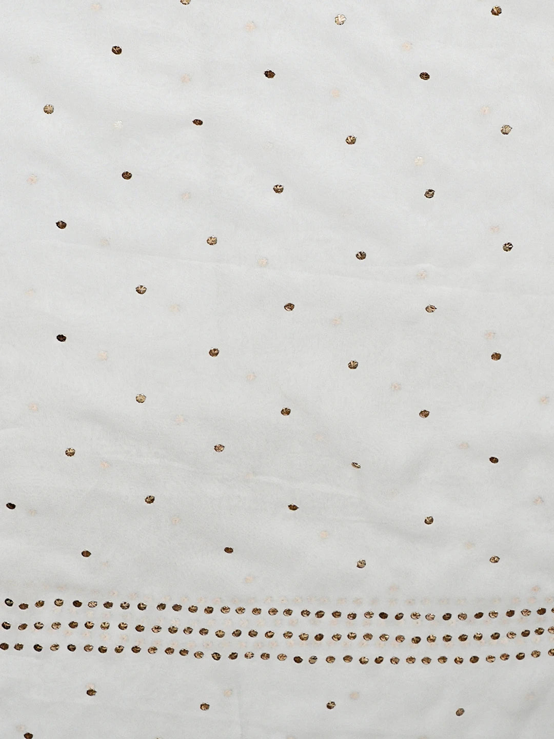 Ada Hand Embroidered White Viscose Georgette Unstitched Kurta Dupatta Set With Muqaish/Mukaish Work 01A957994
